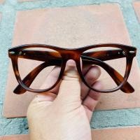 ราคา ขาย เฟรม Rayban Wayfarer made in USA ยุค 70s สีกระน้ำตาล L1725 VYAS (มือสอง) (359997857)