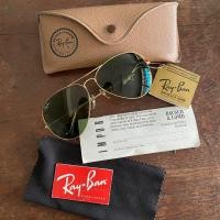 ราคา Vintage 80s Rayban Aviator Made in USA 62 mm เลนส์เขียวอ่อน RB3 หายากๆ (มือสอง) (360035284)