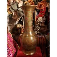 ราคา แจกันทองเหลืองอินเดียใบใหญ่ๆ ตอกลายมือลงสี งานเก่าหลายสิบปีเนื้อหนาๆหนักๆ ขนาดความสูง อ่านรายละเอียดเพิ่ม (มือสอง) (360862739)