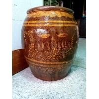 ราคา โอ่งเก่าแก่ ลวดลายเรือสุพรรณหงส์ (มือสอง) (360871721)