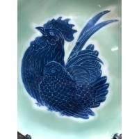 ราคา ขายจานโชว์เซรามิครูปไก่ฟ้า (มือหนึ่ง) (360875641)