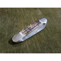 ราคา มีดพับทรงแคนนูตราตาด้ามสวยใบลายงามๆ (มือสอง) (360888688)