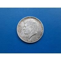 ราคา เหรียญต่างประเทศ HALF DOLLAR USA เนื้อเงิน ปี 1964 น้ำหนัก 12.5 กรัม๙ (มือสอง) (360906709)
