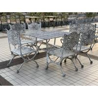 ราคา ชุดสนามอัลลอย6ที่นั่ง เก้าอี้อาร์มแชตัวใหญ่นั่งสบาย โครงสีขาวมาเดิมสีลอกตามอายุ ทำสีใหม่ได้ตามชอบครับ (มือสอง) (360858398)