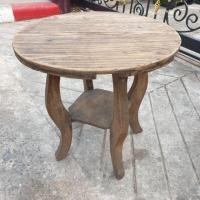 ราคา โต๊ะกลม โต๊ะกลาง ไม้สักงานเก่า (มือสอง) (360847718)