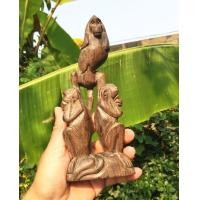 ราคา ลิงไม้แกะสลัก ตุ๊กตาไม้ ลิงปิดหู ลิงปิดตา ลิงปิดปาก งานเก่า นำเข้าจากญี่ปุ่น ตกแต่ง ร้านอาหาร ประดับบ้าน ได้สวยงาม (มือสอง) (360847497)