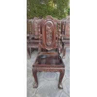 ราคา เก้าอี้ไม้สัก แกะสลัด (มือสอง) (360853129)