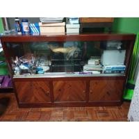 ราคา ตู้โชว์ ตู้วางทีวี ไม้มะค่า เนื้อแข็ง (มือสอง) (360832230)