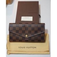 ราคา กระเป๋าสตางค์ LV SARAH WALLET Damier ปี 14 (มือสอง) (360848782)