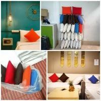 ราคา หมอนอิงมือสอง ปลอกถอดซักได้ สีพื้น สภาพดี สะอาด พร้อมใช้งาน (มือสอง) (360854517)