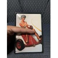 ราคา แผ่นป้ายงานเก่าสังกะสีเคลือบ (มือสอง) (360848992)