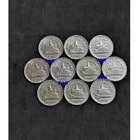 ราคา เหรียญ 2 บาทสีเงิน 2550 จำนวน 10 เหรียญ ผ่านใช้ทำความสะอาดแล้ว ติดอันดับผลิตน้อย (มือสอง) (360845830)