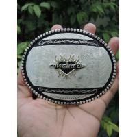 ราคา B400 หัวเข็มขัดคาวบอย Montana Silversmiths 5 นิ้ว Cowgirl Up Made in USA. ผ่อนได้ (มือสอง) (360839016)