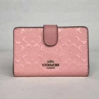ราคา กระเป๋าสตางค์ Coach ลาย C นูน ใบสั้น (มือหนึ่ง) (360832365)