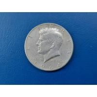 ราคา เหรียญต่างประเทศ HALF DOLLAR USA เนื้อเงิน ปี 1964 น้ำหนัก 12.5 กรัม๒ (มือสอง) (360842547)