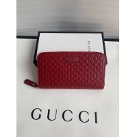 ราคา GUCCI Women's Leather Micro GG Guccissima Zip Around Wallet (มือหนึ่ง) (360829519)