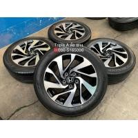ราคา ล้อแม็ก 5รู114 Honda Civic FC ขอบ 16 สีดำหน้าเงา พร้อมยาง 215-55-16 Dunlop ปี 17 สภาพสวย (มือสอง) (359994330)