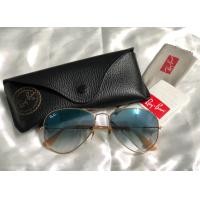 ราคา Ray Ban RB 3025 Aviator Large Metal Sunglasses -55mm (มือสอง) (360825064)