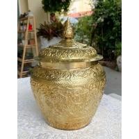 ราคา กระบุงทองเหลืองตีมือโบราณ (มือหนึ่ง) (360825449)