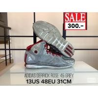 ราคา 13US 48EU 31CM รองเท้าบาสเกตบอลหุ้มข้ออาดิดาสดีโรสมือสองสภาพดี NO.009 ADIDAS DERRICK ROSE 4.5 GREY (มือสอง) (360826505)