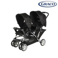 ราคา Graco รถเข็นพี่น้อง รถเข็นแฝด Stadium Duo Stroller – Sport Luxe สภาพนางฟ้า (มือสอง) (360824830)