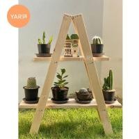 ราคา ส่งฟรี - ชั้นไม้ทรง A 2ชั้น พับได้ (ไม้สนแท้) (มือหนึ่ง) (360792176)