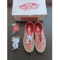 ราคา vans authentic x supreme checker red (มือสอง) (360808610)