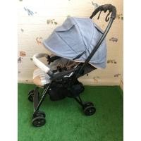 ราคา รถเข็นเด็ก Combi รุ่น Machacle Handy สีฟ้ายีนส์ลายฟ้าขาว แบรนด์นำเข้าจากญี่ปุ่น (มือสอง) (359867787)