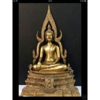 ราคา พระพุทธชินราชหน้าตัก9นิ้วสูง15.5นิ้วเนื้อทองเหลืองรมมันปู (มือสอง) (350369243)