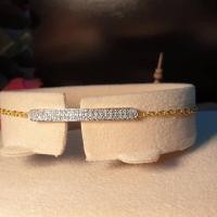 ราคา สร้อยทอง สร้อยข้อมือทอง 9k (มือหนึ่ง) (360792646)