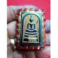 ราคา พระสมเด็จเนื้อแร่เหล็กดูดฐานปิดแผ่นทองเขียนขั้วโตปี 2411 ด้านหลังเป็นหยก (มือสอง) (359897374)