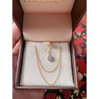 ราคา สร้อยทองแท้ พร้อมจี้เพชรแท้ ของ ออโรร่า (มือหนึ่ง) (360801686)