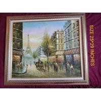 ราคา ขายภาพวาดสีน้ำมันพร้อมกรอบ (มือสอง) (360797466)