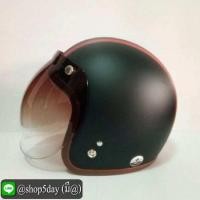 ราคา AVEX หมวกกันน็อควินเทจคลาสสิค ราคาถูก รุ่นLB HIGH สีดำด้านคาดแดง คิ้วน้ำตาล ผ้าน้ำตาล พร้อมชิวBUBBLE สีทูโทน (มือหนึ่ง) (357274978)