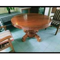 ราคา โต๊ะไม้สักเก่าเกือบ 30 ปี (มือสอง) (360781856)