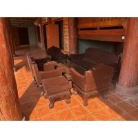 ราคา ชุดรับแขก ไม้สัก ขาสิงห์ 3นิ้ว (มือสอง) (360790156)