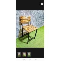 ราคา เก้าอี้ไม้ขาเหล็ก (มือสอง) (360790066)
