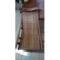 ราคา ขายเก้าอี้นอนเล่นไม้ตาลเก่าโบราณแข็งแรงทนทาน (มือสอง) (360789857)