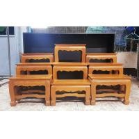 ราคา โต๊ะหมู่ 9ไม้สักแท้ (มือสอง) (360775402)