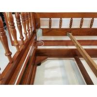 ราคา เตียง 2 ชั้นไม้สัก 3ฟุตครึ่ง (มือสอง) (360557715)