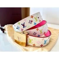 ราคา เข็มขัด LV - Louis Vuitton Belt Multicolor Monogram Canvas (มือสอง) (360765493)