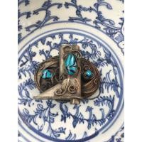 ราคา หัวเข็มขัดทองเหลืองกะไหล่ รูปรองเท้าบูท (มือสอง) (360772253)