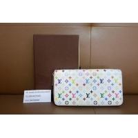 ราคา กระเป๋าสตางค์ Louis Vuitton multicolor สีขาวประกันแท้ตลอดชีพ (มือสอง) (360773826)