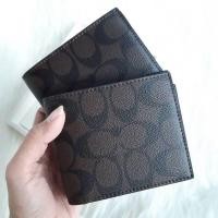 ราคา Coach กระเป๋าสตางค์ ผู้ชาย มีกระเป๋าใส่บัตร อุปกรณ์ครบ ส่งฟรี EMS (มือหนึ่ง) (360766825)