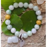 ราคา กำไลหยกพม่า หยกแท้ หยกธรรมชาติ (มือหนึ่ง) (350833577)