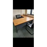 ราคา โต๊ะสำนักงาน ขาเหล็ก เพียง1200 บาท สภาพสวย เก้าอี้ เพียงตัวละ590บาทเบาะหนังขาเหล็ก พระราม3 (มือสอง) (360329309)