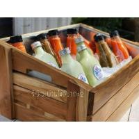 ราคา ลังแช่เครื่องดื่มแบบมีรูระบายน้ำ ถังไม้สักเคลือบสี+ลังสแตนเลส สำหรับแช่เครื่องดื่ม (มือหนึ่ง) (360751326)