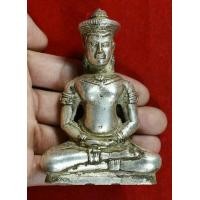 ราคา พระเทริดขนนก ขนาดบูชา บุเงินแท้ทั้งองค์ กรุเก่า จ.สุโขทัย หน้าตัก3นิ้ว (มือสอง) (349529629)
