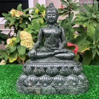 ราคา พระสิงห์ปางมารวิชัยสิงห์1 ฐานบัวคว่าบัวหงาย พระแกะสลักพร้อมฐาน หินแม่น้ำโขง ขนาดน5นิ้ว (มือหนึ่ง) (360752670)