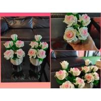 ราคา กุหลาบขาว 5 ดอก งานดินปั้นญี่ปุ่น (มือหนึ่ง) (360749932)